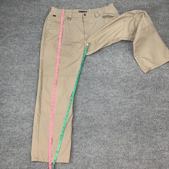 5.11 Tactical Pants Mens 38x32 Tan Ripstop Double Knee Breathable Double Knee - Picture 7 of 11